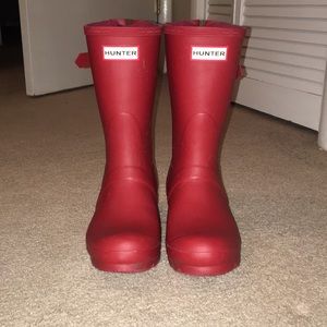 Red Hunter Rain Boots